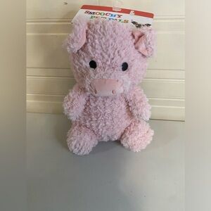 Smoochy Pet Pals ~ Pink PigClinker & Squeaker Dog Toy 12”